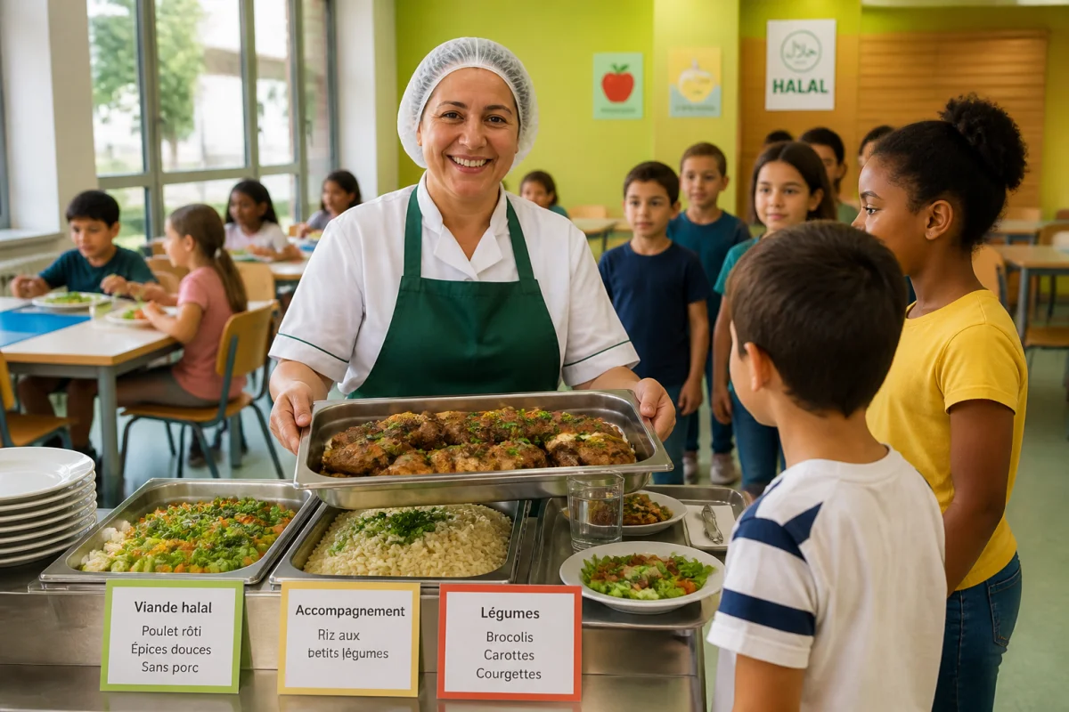 viande halal cantine scolaire